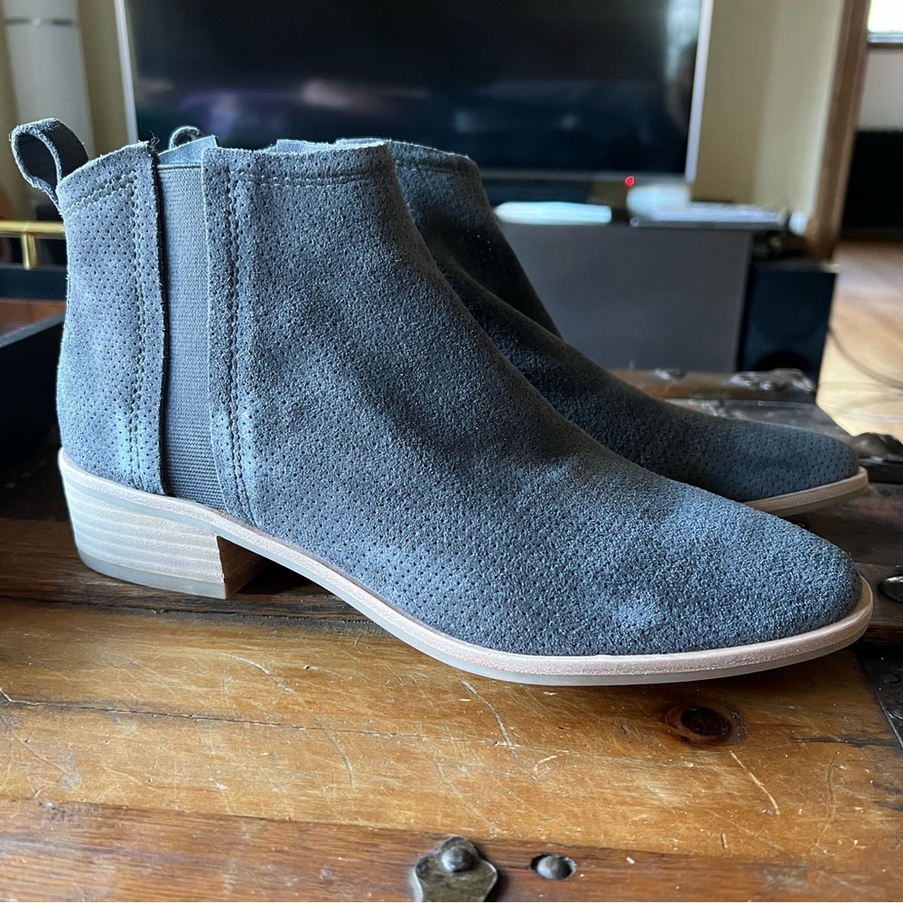 Dolce Vita Grey Suede Booties
